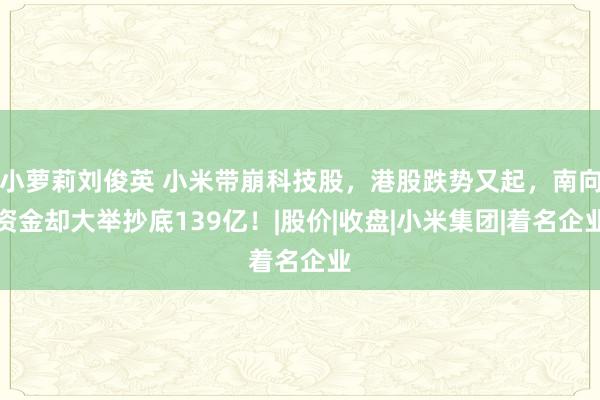 小萝莉刘俊英 小米带崩科技股，港股跌势又起，南向资金却大举抄底139亿！|股价|收盘|小米集团|着名企业