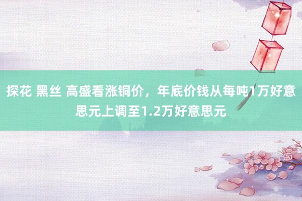 探花 黑丝 高盛看涨铜价，年底价钱从每吨1万好意思元上调至1.2万好意思元